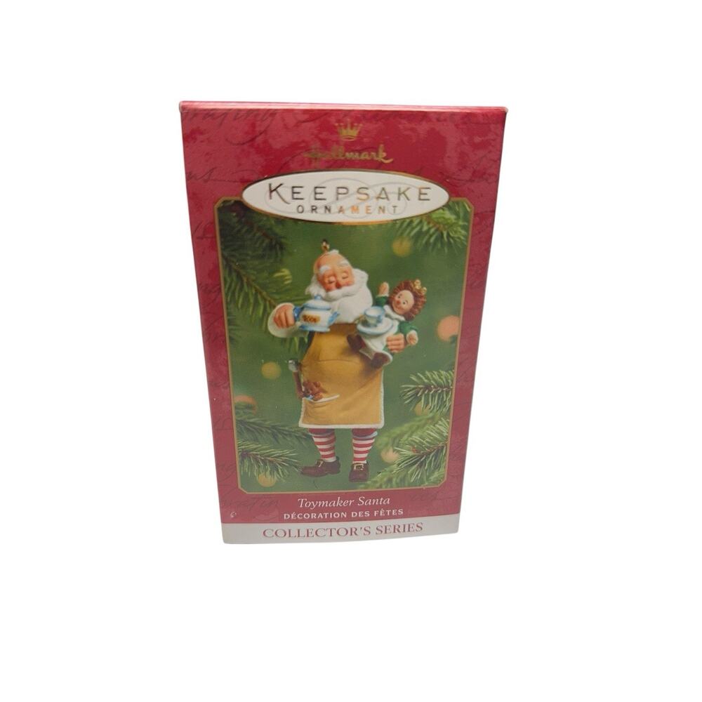 Hallmark Keepsake Christmas Ornament Toymaker‎ Santa 2001 #2 w Box